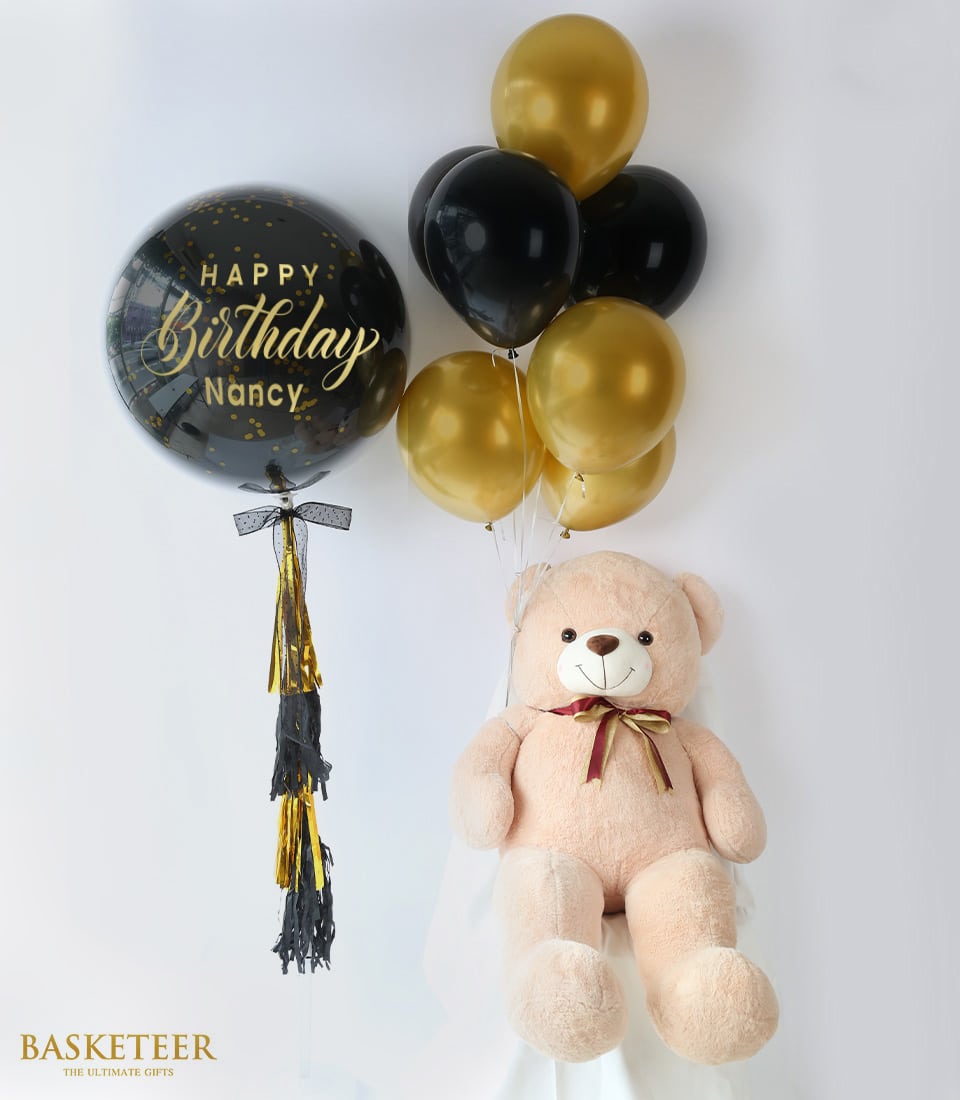 Balloons and best sale teddy bear delivery