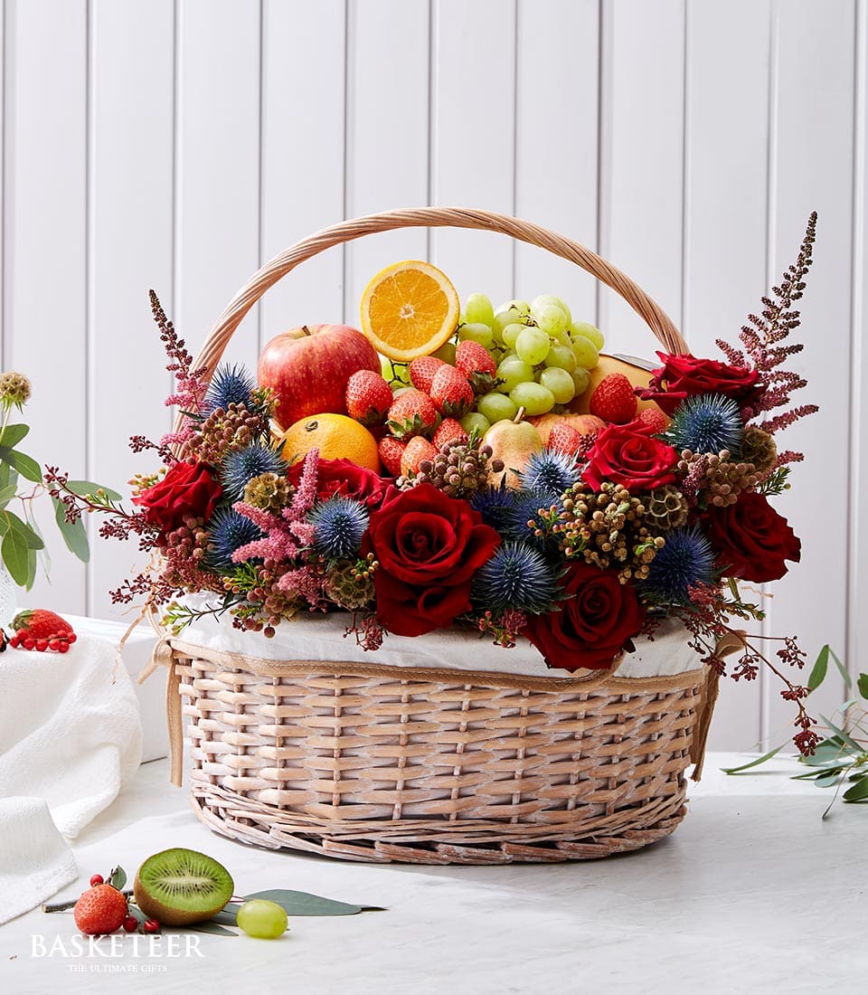 Fresh Fruit & Flower Gift Baskets Basketeer The Ultimate Gifts