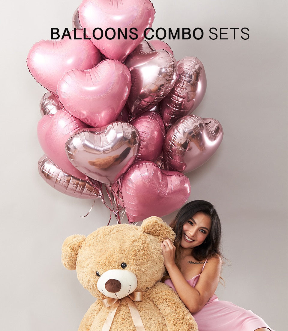 Send teddy sales bear and balloons